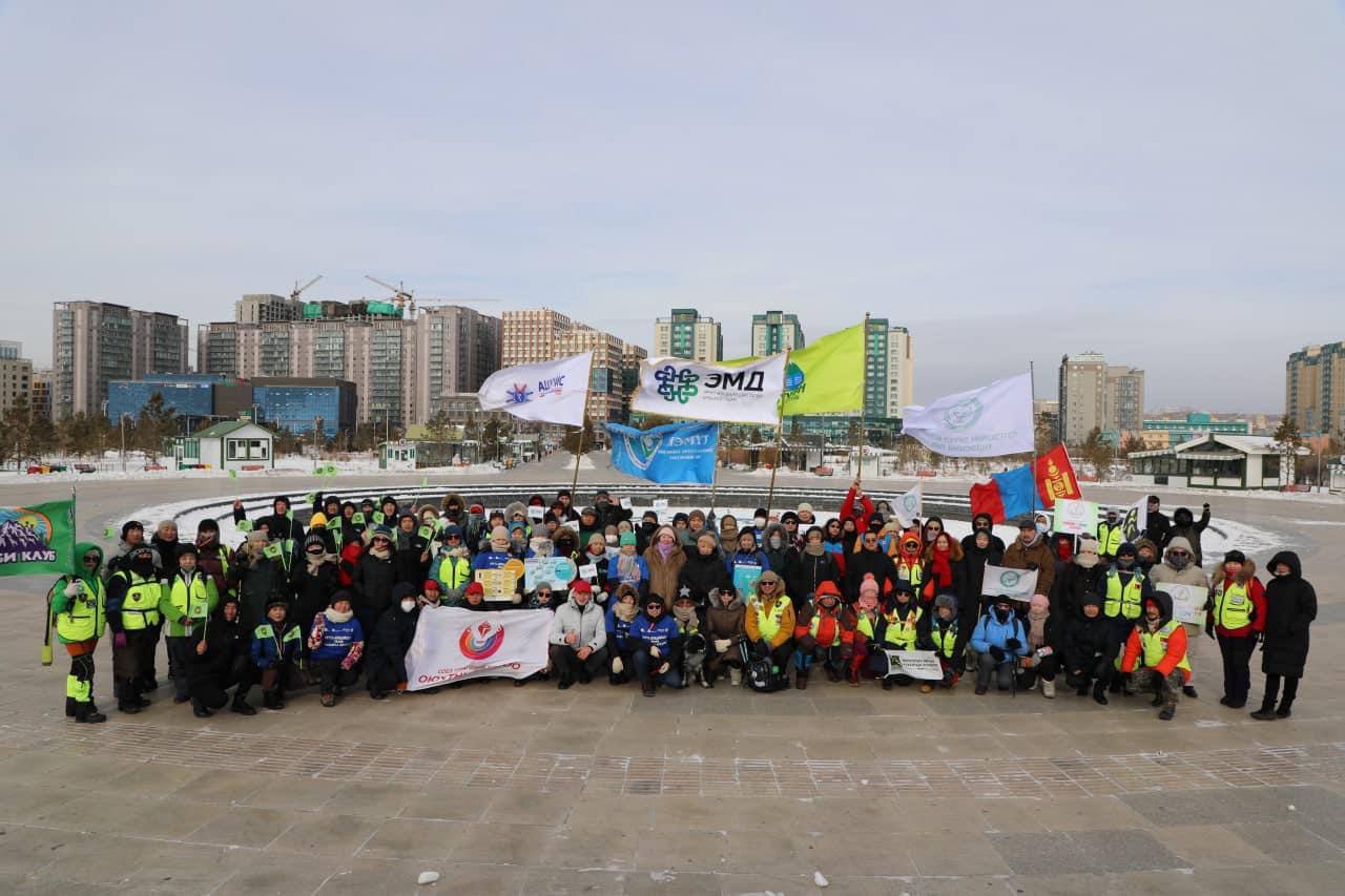 “ЭЕРЭГ ХАНДЛАГА – ЭРҮҮЛ ОЮУТАН” уриатай оюутны эрүүл мэндийг дэмжих сарын аяны хүрээнд алхалтын өдөрлөг боллоо